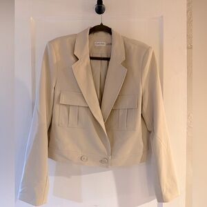 Calvin Klein Cream Jacket Size L